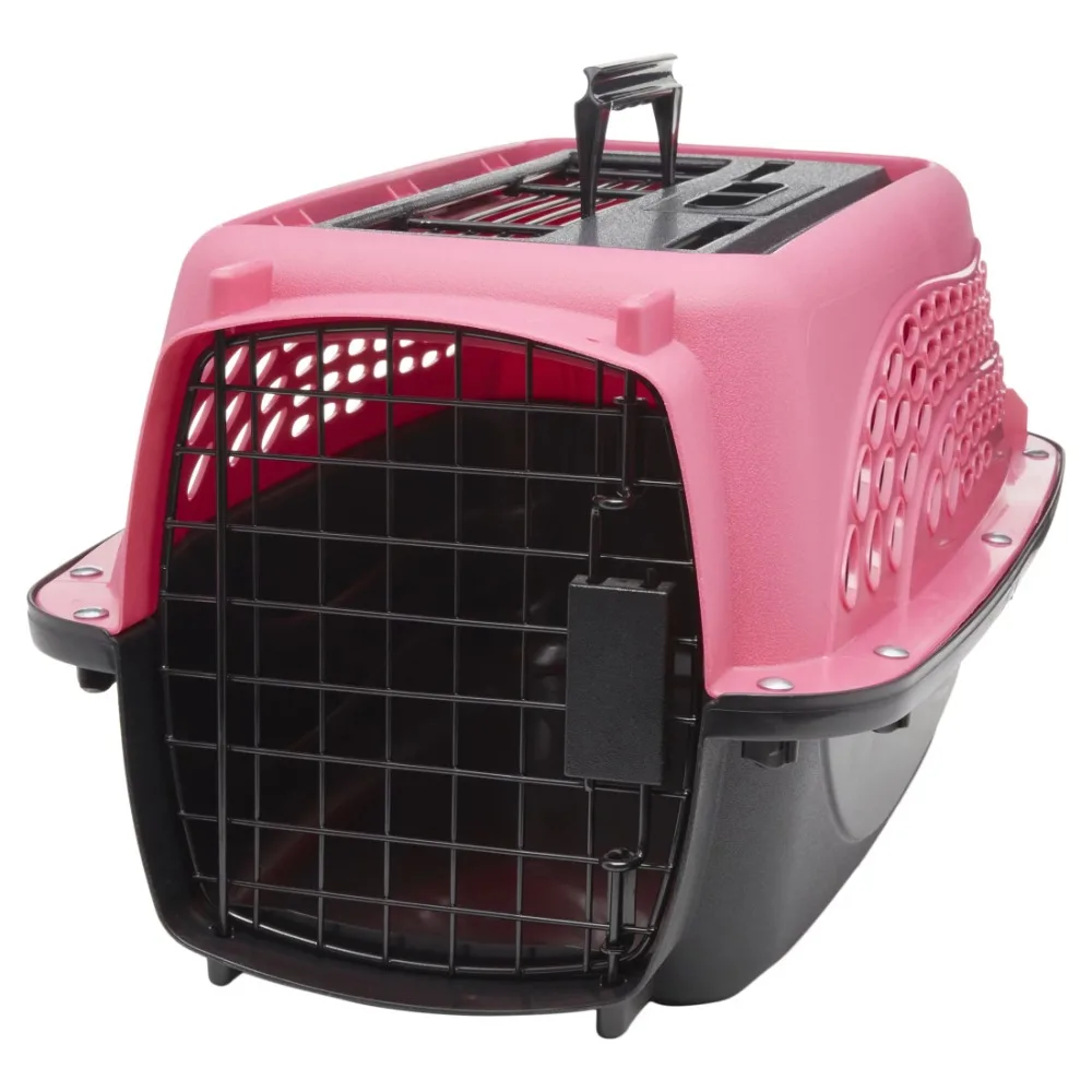 

2-Door Top Load Pet Dog Kennel, House for Dogs, 19"L Dog House