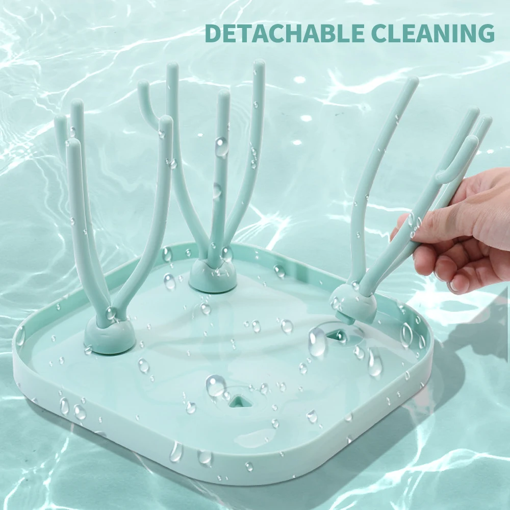 Baby Bottle Drain Rack Drying Racks Nipple Feeding Cup Holder Storage Drying Rackbottle Cleaning and Machine BPA FREE