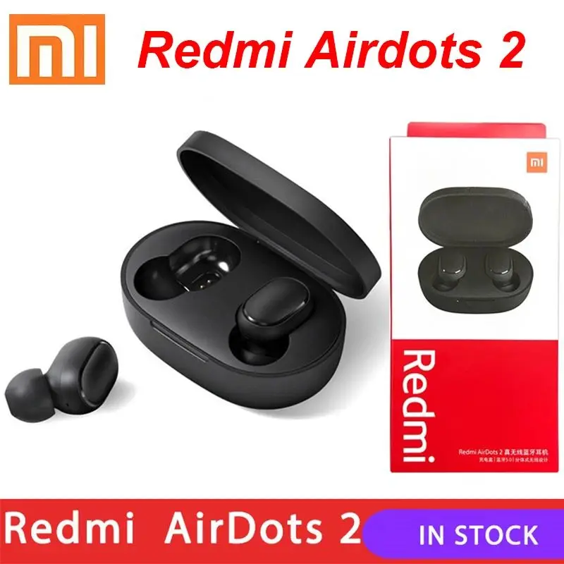 XIAOMI Redmi Airdots 2 Wireless Earphones  Air Dots TWS Headphones Bluetooth Headset TWS Earbuds Touch Control With Microphone