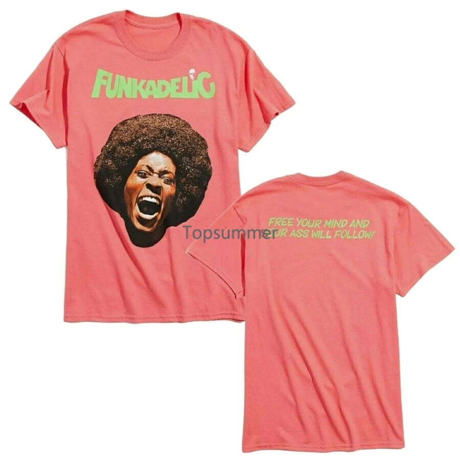 Funkadelic Maggot Brain Free Your Mind Camicia Arancione Del Parla Di George Martin