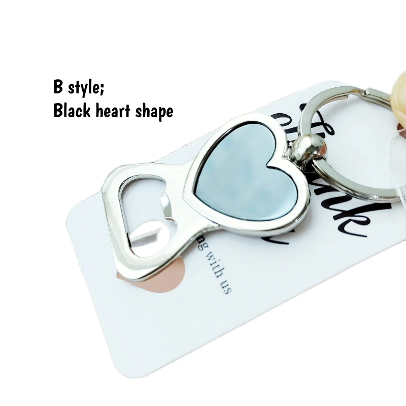 Personalisierter Bierflaschenöffner aus Edelstahl mit Gravur, Schlüsselanhänger, Liebesherz, Schlüsselanhänger, Hochzeit, Party, Geschenk, Gastgeschenk, Öffner mit Taschen – Detail 4