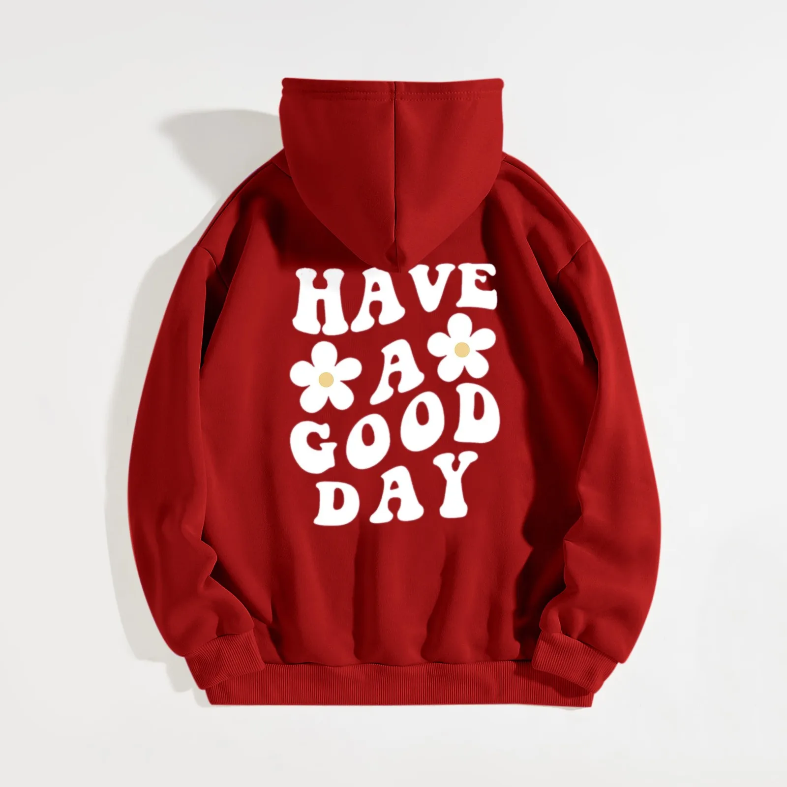 Have A Good Day Letter Hoodie Aesthetic Sweatshirt Preppy Sayings On Back  Trendy Hoodies Positivity Quotes Pullovers Top Moletom - AliExpress