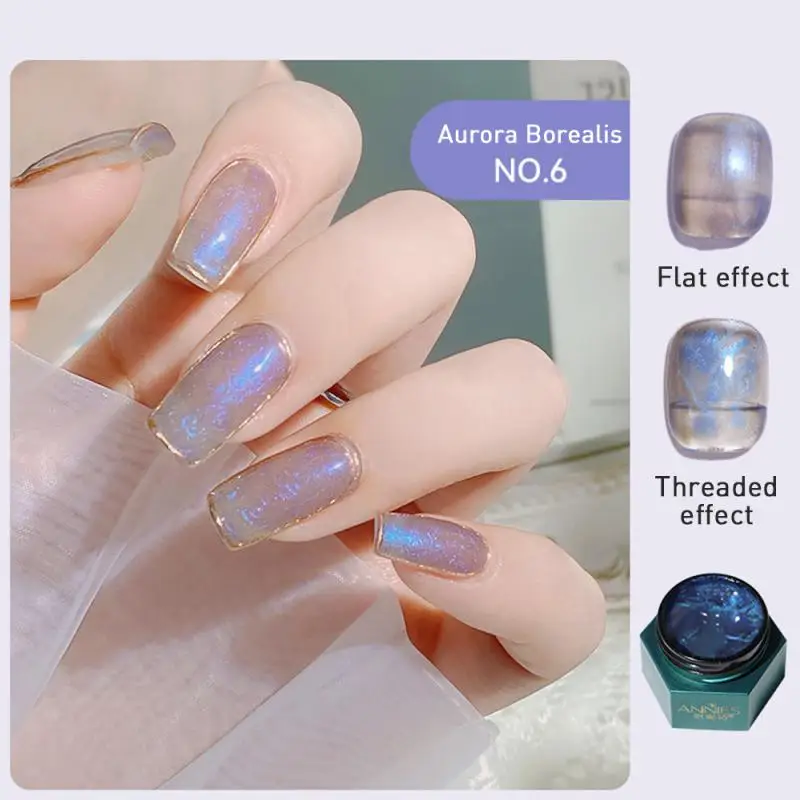 Magic Chrome Liquid Aurora Powder Mirror Effect Nail Polish Semi Permanent  US | eBay