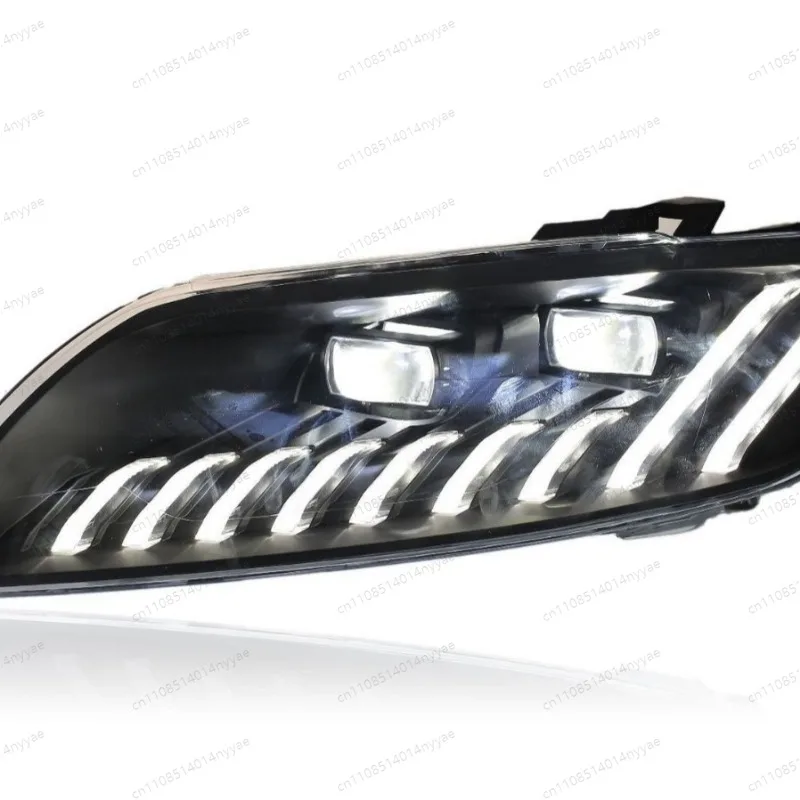 Q7 2006-2015용 LED 헤드라이트 어셈블리, 다이나믹 스캔 DRL 및 시퀀셜 방향지시등 프로젝터 헤드램프 - 플러그 앤 플레이 개조