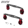 BYOFW 103mm Carbon Fiber Powerful Baitcasting Reel Handle For Abu Garcia Daiwa Grips  Red Camouflage Double Knobs DIY Repair Kit 4