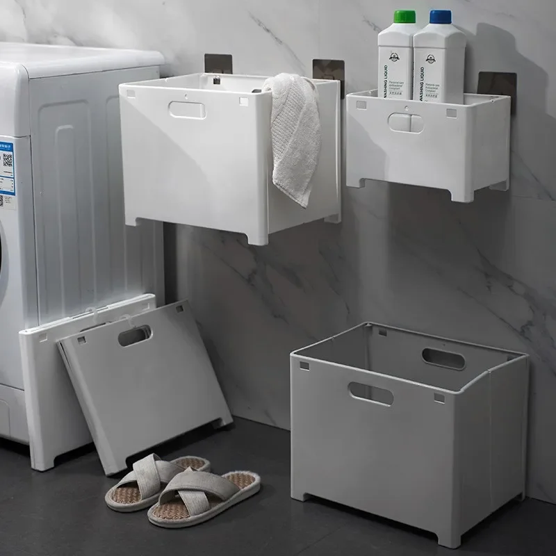 Portable Foldable Laundry Basket Organizer Large Flexible Laundry Basket Extend Hanging Modern Innovagoods Bathrooms Accessories