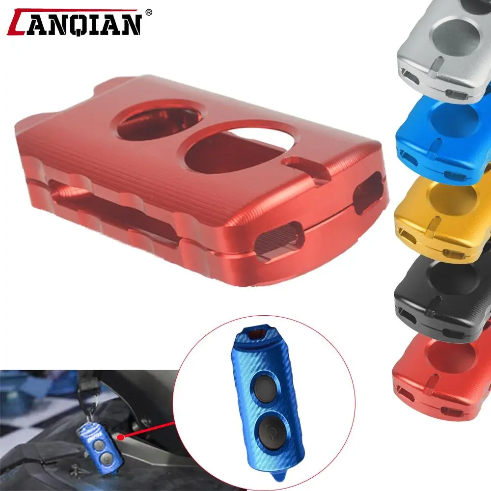 

FOR Yamaha QBIX 2017 2018 2019 2020 Motorcycle Accessories Aluminum Key Keychain Case Remote Control Cover Dust Holder Protector