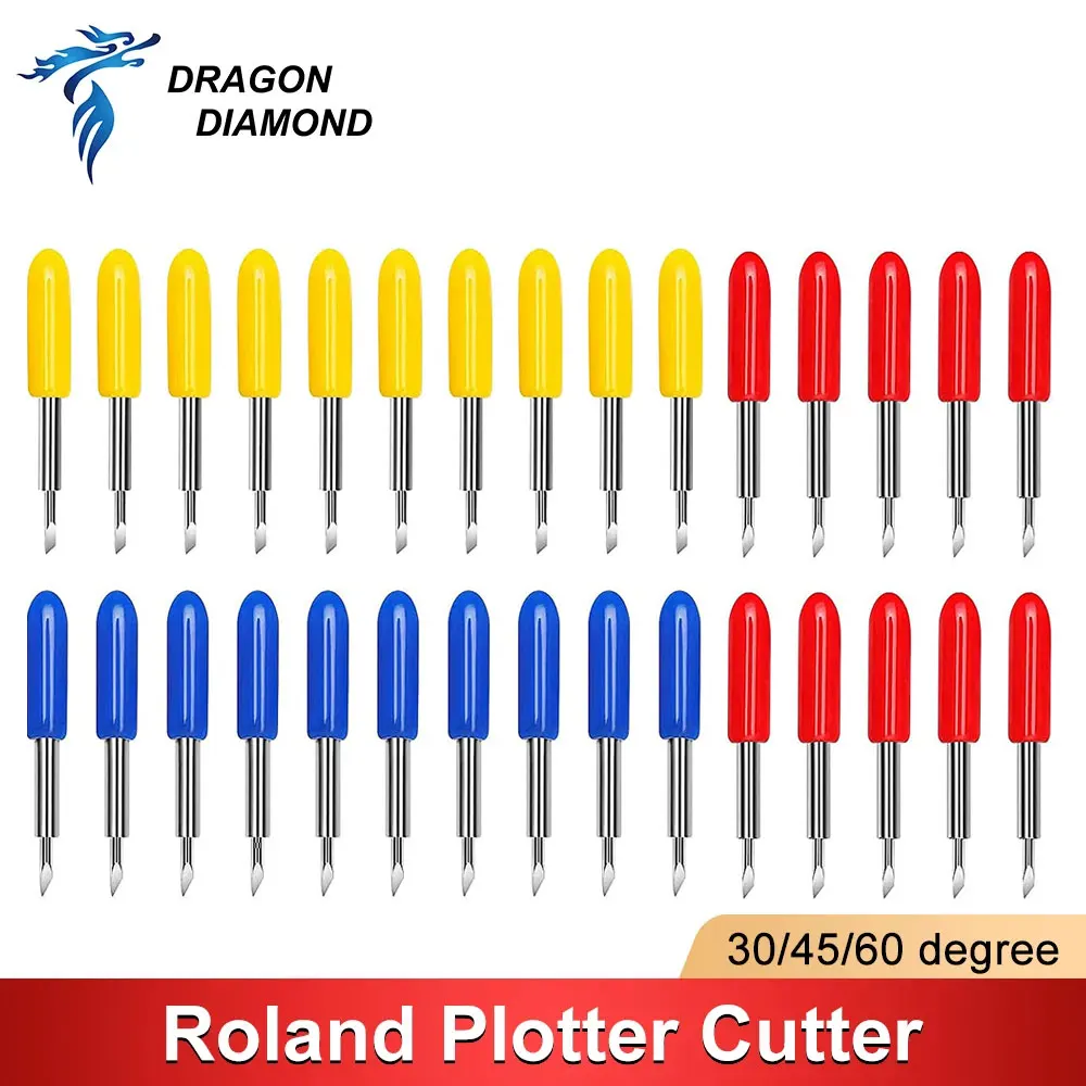 40Pcs 30/45/60 Degree Blade Cricut Cutting Plotter Vinyl Cutter Blade For  Roland Cutter Cutting Machine Milling Cutter Router - AliExpress