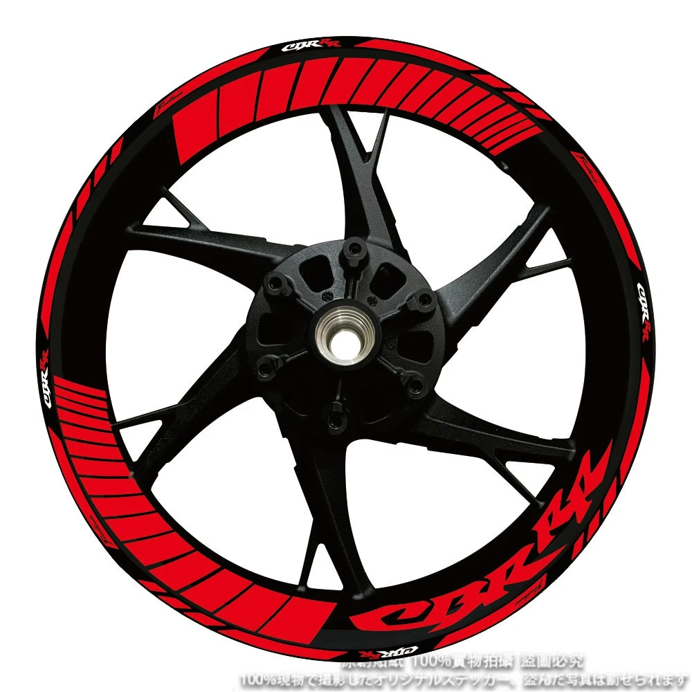 

17inch Wheels Hub Stickers Motorcycle Accessories Reflective Decals Stripes For Honda HRC REPSOL CBR 250RR 400RR 600RR 1000RR