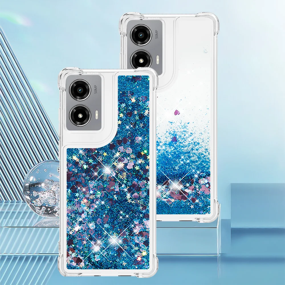 Quicksand Liquid Bling Glitter Case - Clear Protective Shockproof Cover