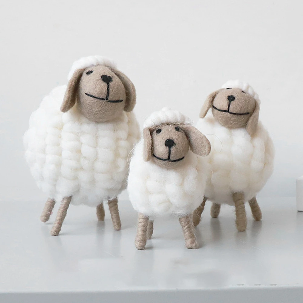 Decoration Crafts Lamb Birthday Kid Gift Miniatures Party Supplies Desktop Decor Mini Table Ornament Home Furnishings Figurines