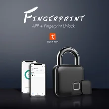 

Tuya Smart Fingerprint Padlock Bluetooth Waterproof Biometric Lock Dormitory Cabinet Lock Keyless APP Anti-Theft Bag Luggage Loc