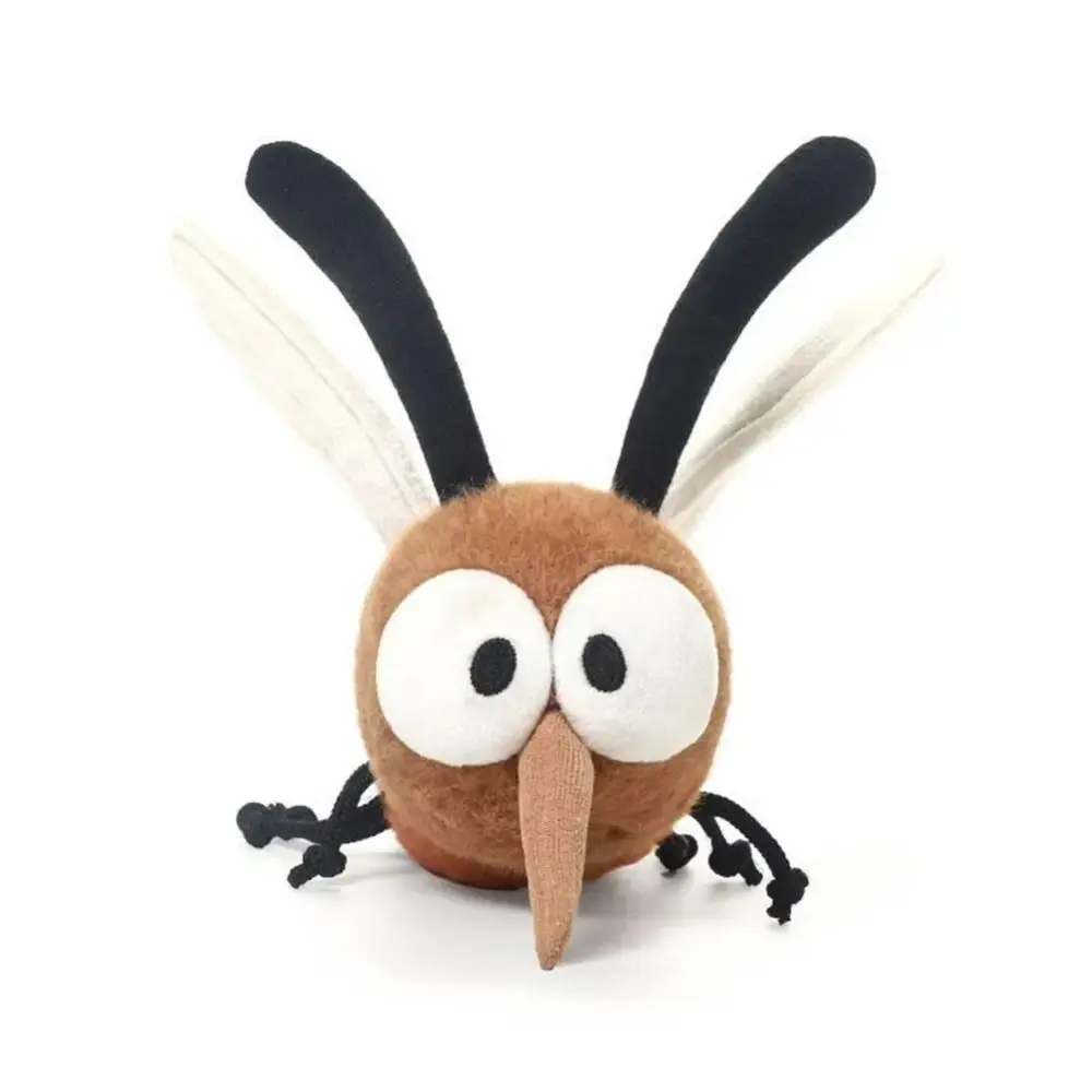 Stuffed Animal Mosquito Plushie Home Decoration Soft Pillow Mosquito Insect Toy Cartoon Funny Insect Stuffed Mosquito Kids Toy
