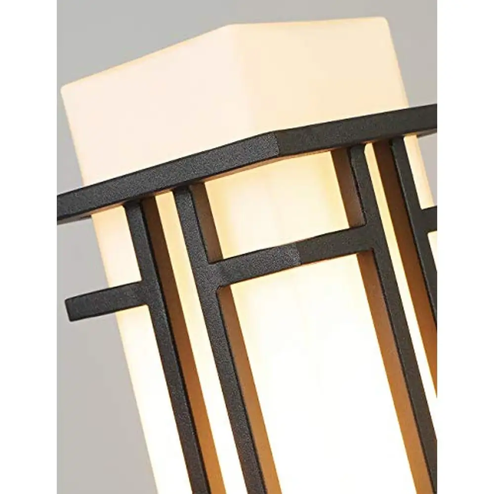 Outdoor Post Light Waterproof Metal Frame with Milk White Frosted Glass Pier Mount High Quality Outdoor Lighting Fixtures IP65