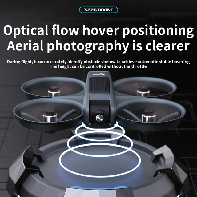 Mini Drone Plegable con Cámara HD, Motor Brushless, WiFi FPV y Flujo Óptico + Gafas VR