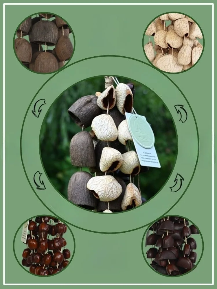 Nutshell Bell Hand Bell Meditation Sound Healing Handbell Natural Plant Indonesian Music Accompaniment Sound Therapy Instrument