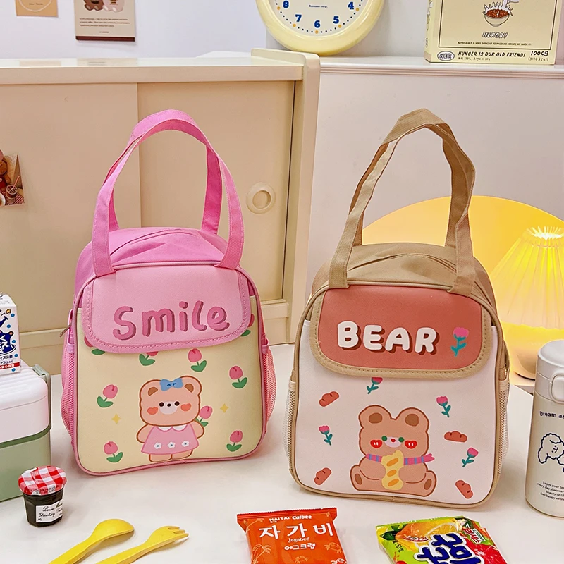 Cute Cartoon Lunch Bag for Kids Women Lunch Bags Caloric Insulated