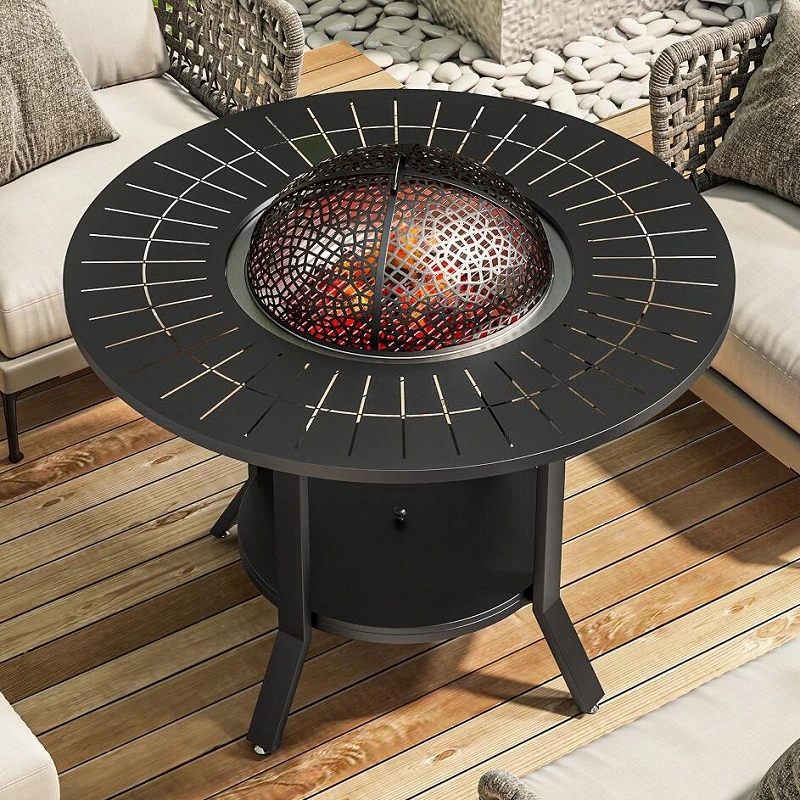 Outdoor Heating Fire Pits Barbecue Table Grilling Stove Indoor Charcoal Brazier Home Heating Stove Outdoor Grill Stand Smokeless