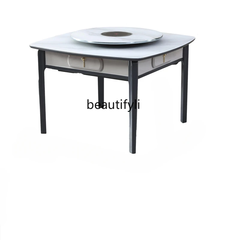 

Пластиковые изделия (цветочные горшки) маджонг машина обеденный стол двойного назначения в одном бытовом двигателе индукционной плиты