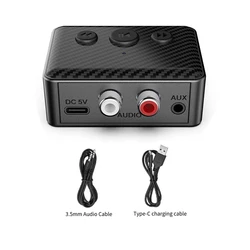 Wireless Bluetooth 5.4 Audio Receiver with Stereo Music Adapter and USB Connectivity (BT5.4 NO RCA line)