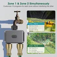 Tuya Smart Garden Watering Timers 2 Outlet Sprinkler Drip Irrigation Controller Water Valve Rain Delay Programmable Controllers 4