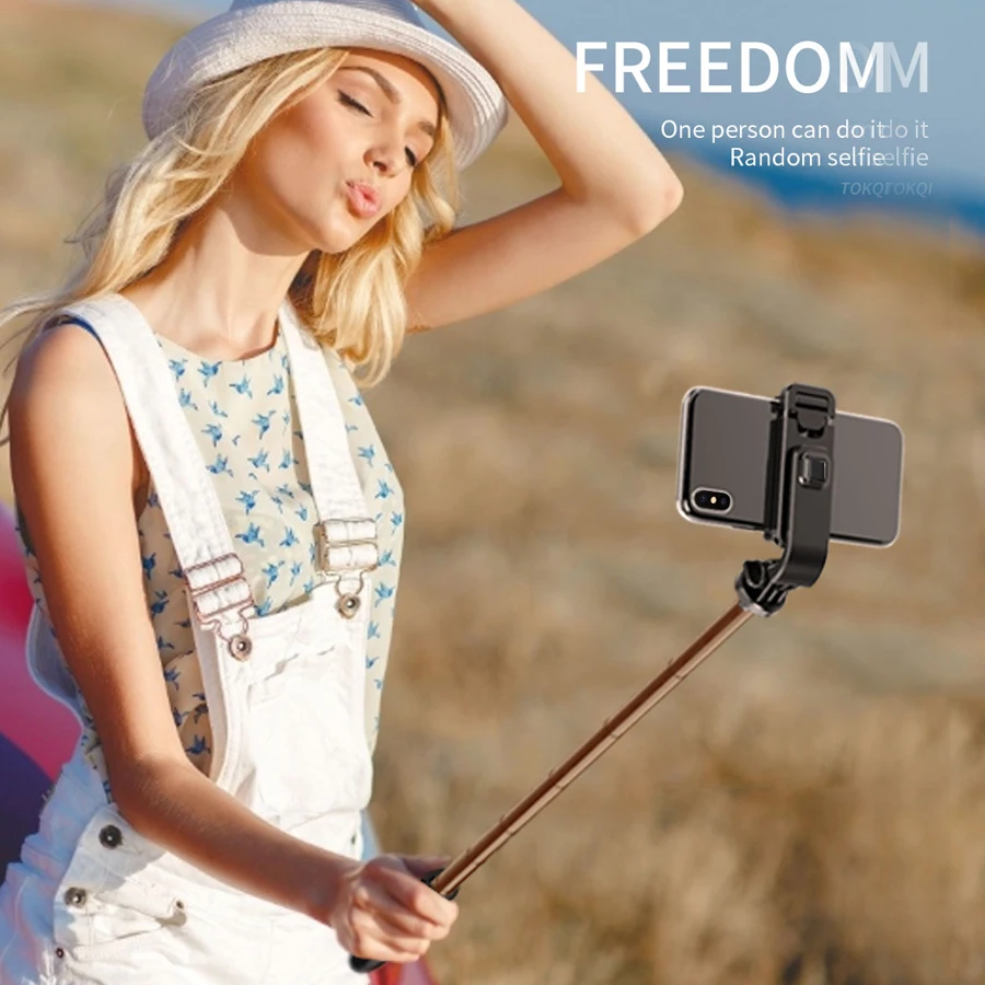 Wireless Bluetooth Selfie Stick with Mini Tripod Foldable Remote Control for Phone Action Camera Iphone