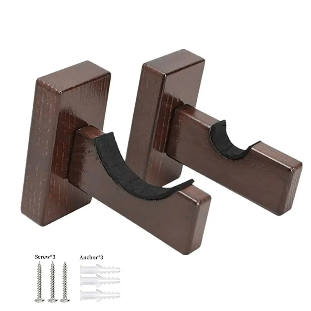 Support Mural Pour Batte De Baseball/softball - Finition Bois Noir Zaplyte Neuf
