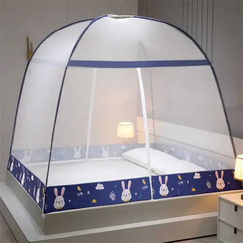 1pc 360°Coverage Thickened/encrypted New Cartoon Double Door Mongolian Yurt Mosquito Net,  Foldable Mosquito Net No Installation - Image 10
