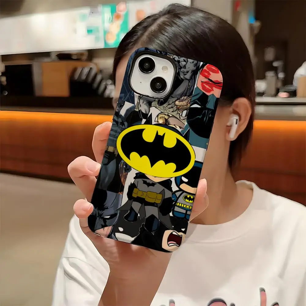 Sleek Batman Logo Dual-Layer Phone Case