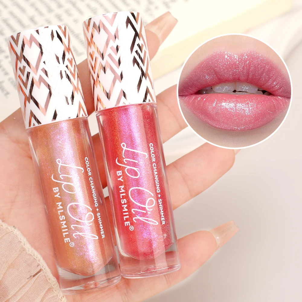 Transparent Glitter Lip Gloss Women Makeup Diamond Shiny Longlasting Waterproof Liquid Lipstick Non-sticky Glitter Lip Cosmetics