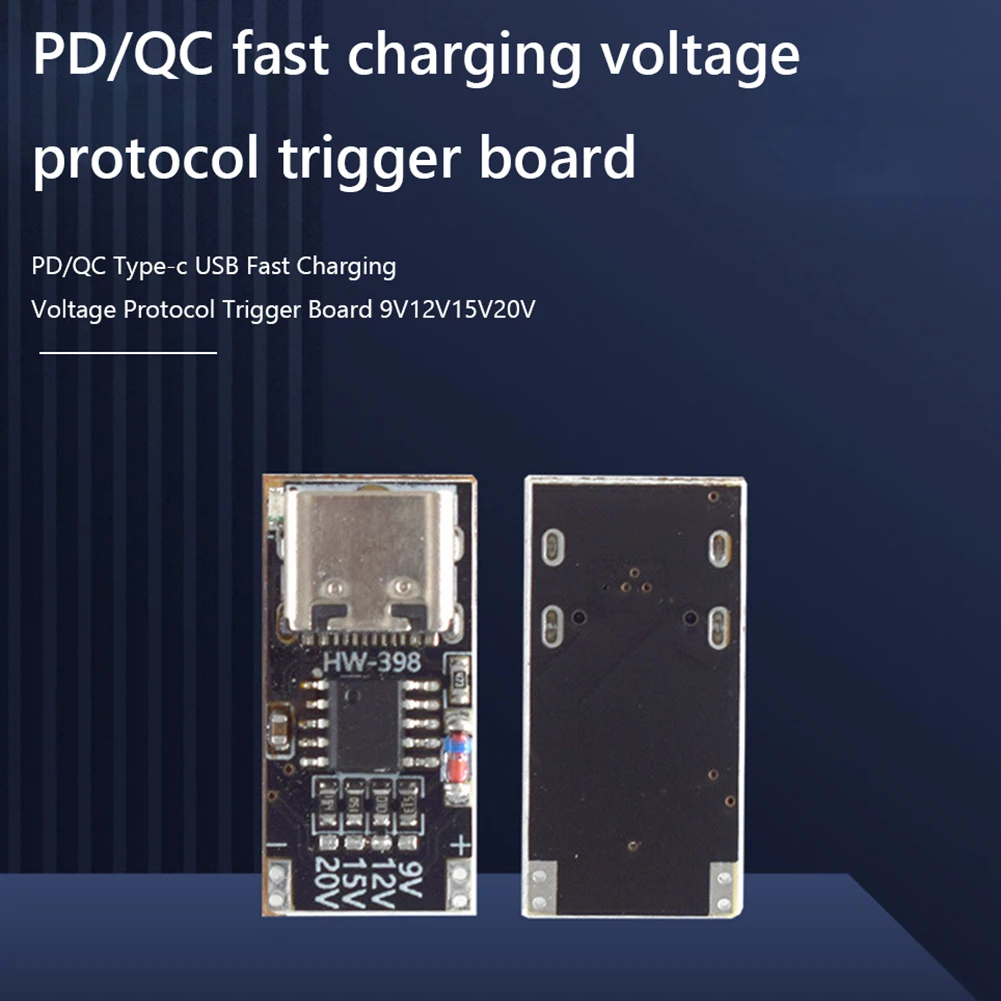 1-6PCS PD/QC/AFC Type-C Decoy Board USB Boost Module 9V 12V 15V 20V Charging Voltage Protocol Trigger Board PPS/QC4+ QC3.0/2.0