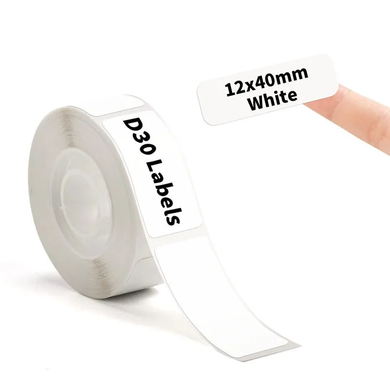 Thermal Label Paper Sticker Self-Adhesive For Portable Printer Phomemo D30 D30S D35 Marklife P15 Waterproof Scratch-Resistant