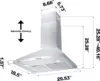 30 inch Wall Mount 450  Ductless Range Hood Vent for Kitchen Hood in Stainless Steel 2