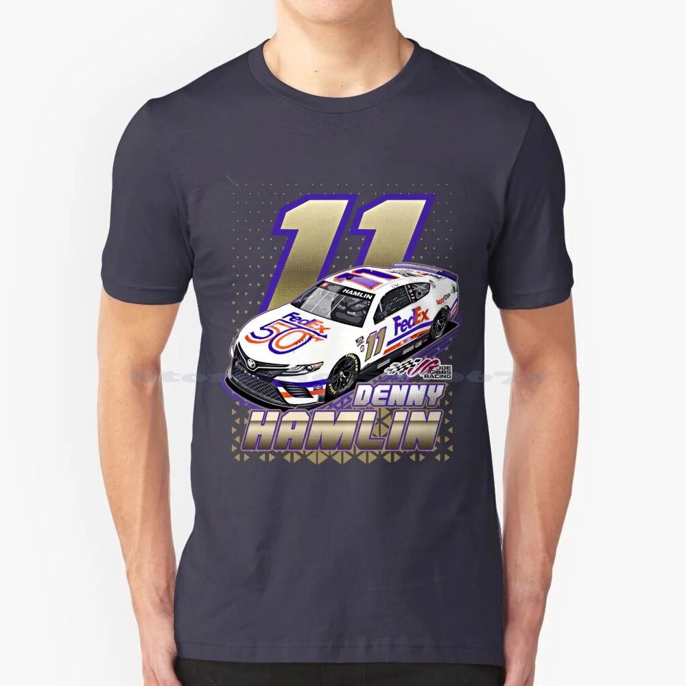 

Denny Hamlin 11 2023 T Shirt 100% Cotton Tee Dale Earnhardt Chase Elliott Gplegend Jimmie Johnson Richard Petty Denny Hamlin 11