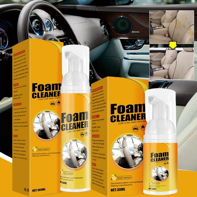 1 Bottle 100ml Multi-functional Car Cleaning Spray, Powerful Stain Remover  For Car Surface Dirt Removal