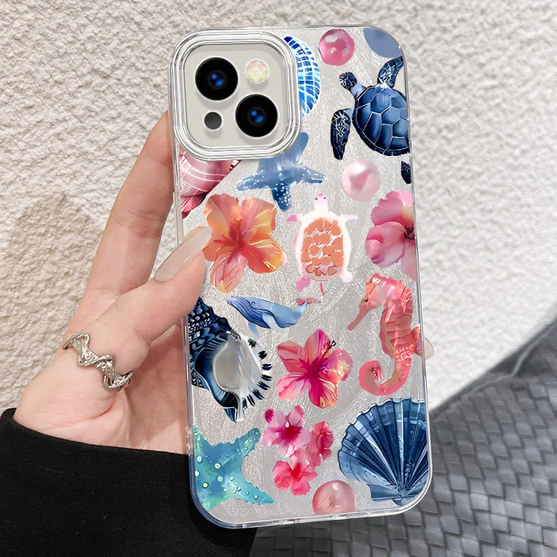 Ocean Sea Turtle Design Phone Case - Durable Hard PC+TPU Back Cover