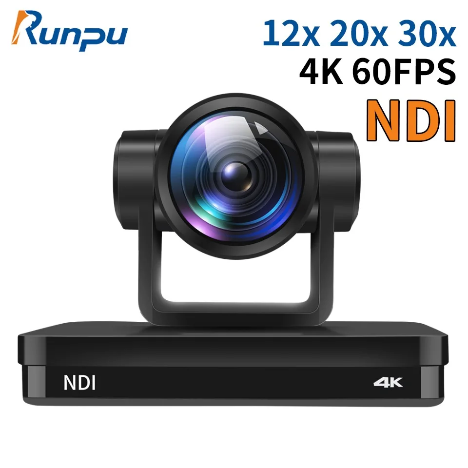 NDI 4K60 12/25/31X Zoom Video Conference Camera USB HDMI SDI LAN POE PTZ Ai Auto Camera for Church Live Streaming Youtube Skype