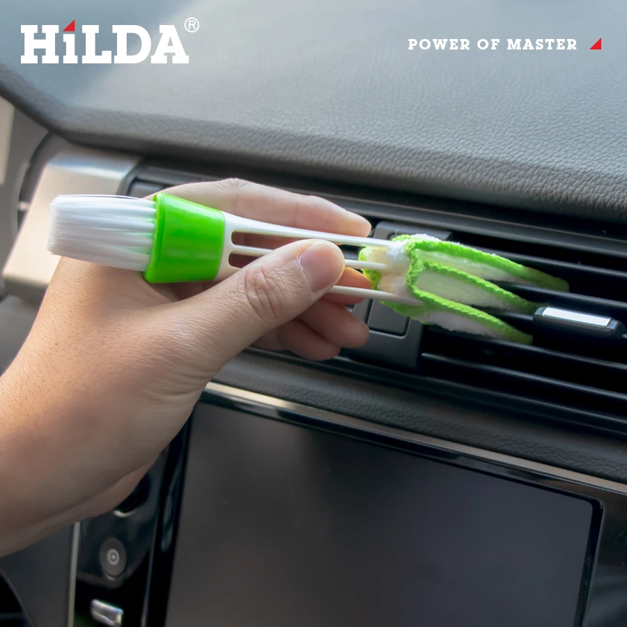 HILDA1pcsCarCleaningBrushAirConditionerVentCleanerDetailing