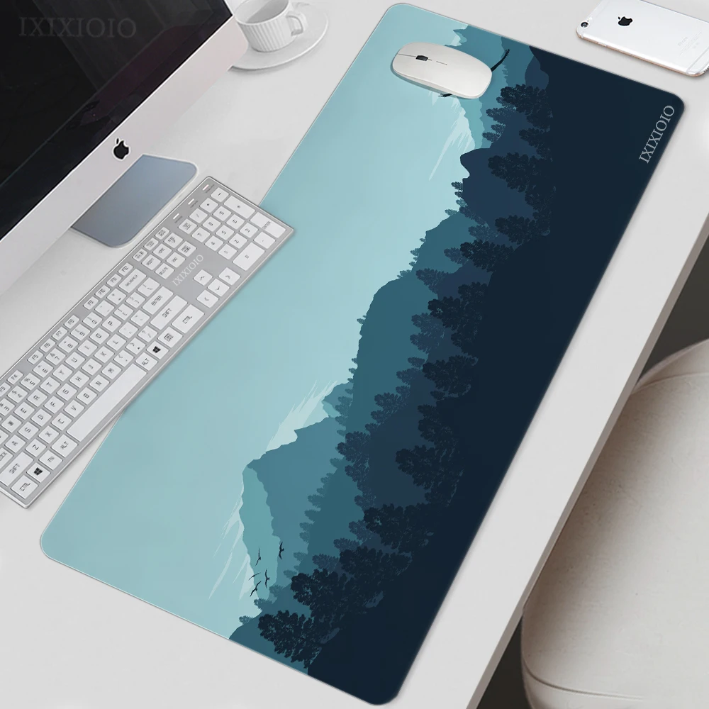 

Игровой коврик для мыши Deep Forest XL, персонализированный новый коврик для мыши XXL, коврик для клавиатуры из натурального каучука, офисный мягкий Настольный коврик для мыши