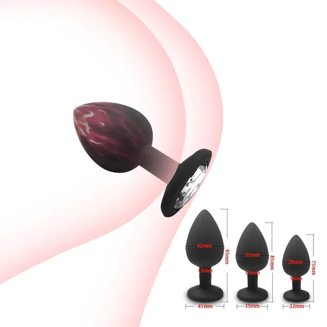 SML Anal Vibrator Kristall Basis Butt Plug Männer Prostata-massagegerät Stimulator Weibliche Masturbator Erwachsene Sex Spielzeug für Frauen Homosexuell Dildo 1