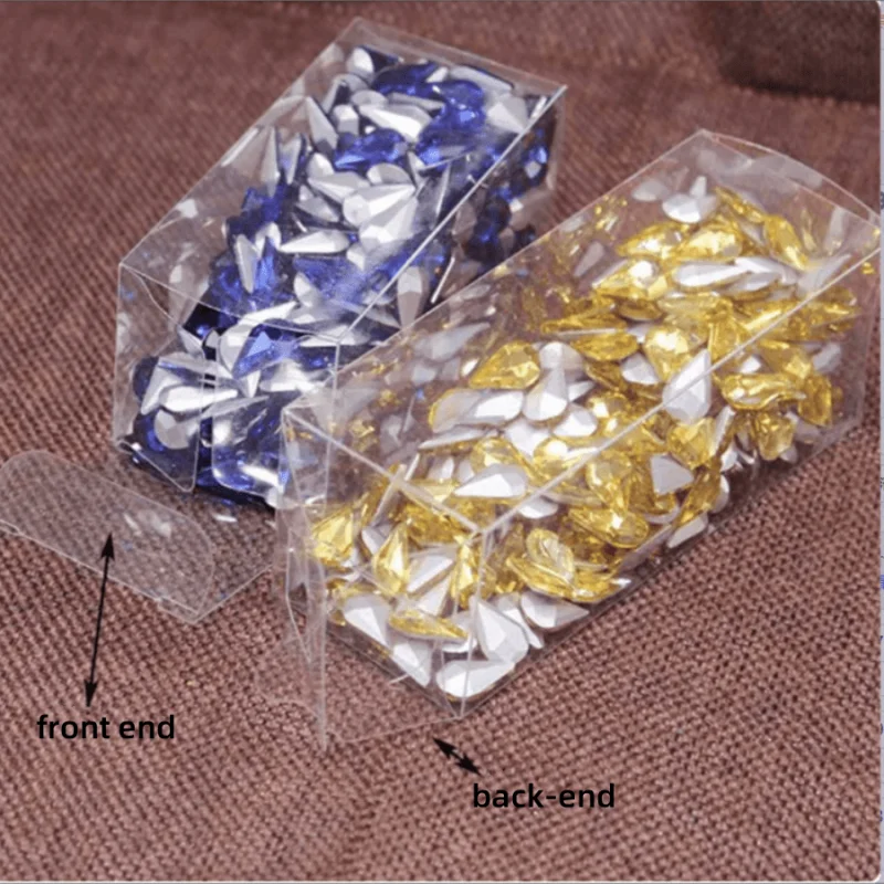1 Los = 10 Stück 4x4x8/10/12/16/20 cm Großhandel NewClear PVC Box Verpackung Hochzeit/Weihnachten Lieblingschokolade Süßigkeiten Apfel Geschenk Event – Detail 5