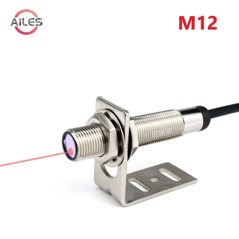Sensore Laser Fotoelettrico M12 NPN - Rilevatore A Infrarossi/luce Visibile, Per Automazione