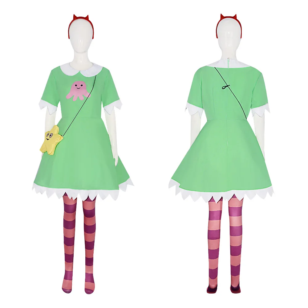 Star Butterfly | Star vs. the Forces of Evil Star Butterfly Green Cosplay Costume 49 Star vs. the Forces of Evil Star Butterfly Cosplay Costume for Women (Unofficial)
