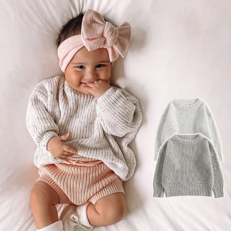 Autumn Baby Knit Sweaters O Neck Pullover
