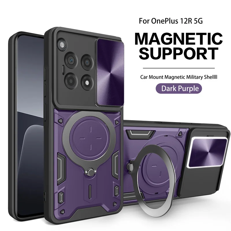 Для Oneplus 12R 12r Автомобильная камера атмосферная лампа задняя крышка стенд бронированная Противоударная полная для OnePlus ACE 3 Защитная фотография (art.: 3920c635fca49) - 3920c635fca49