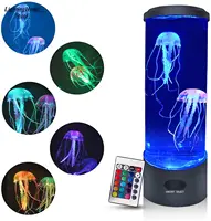 Jellyfish Lamp Color Changing Remote Control  Aquarium Tank LED Night Light Birthday Gift USB Charging Relaxing Mood 1
