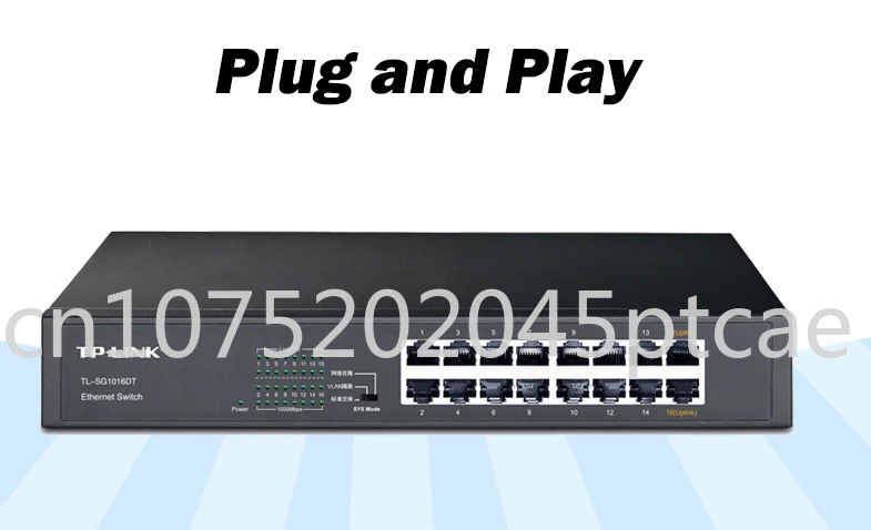 

Switch 1000Mbps Desktop Manage Switch Hub Network Full/Half Duplex SG2016D Convergence Isolation Vlan