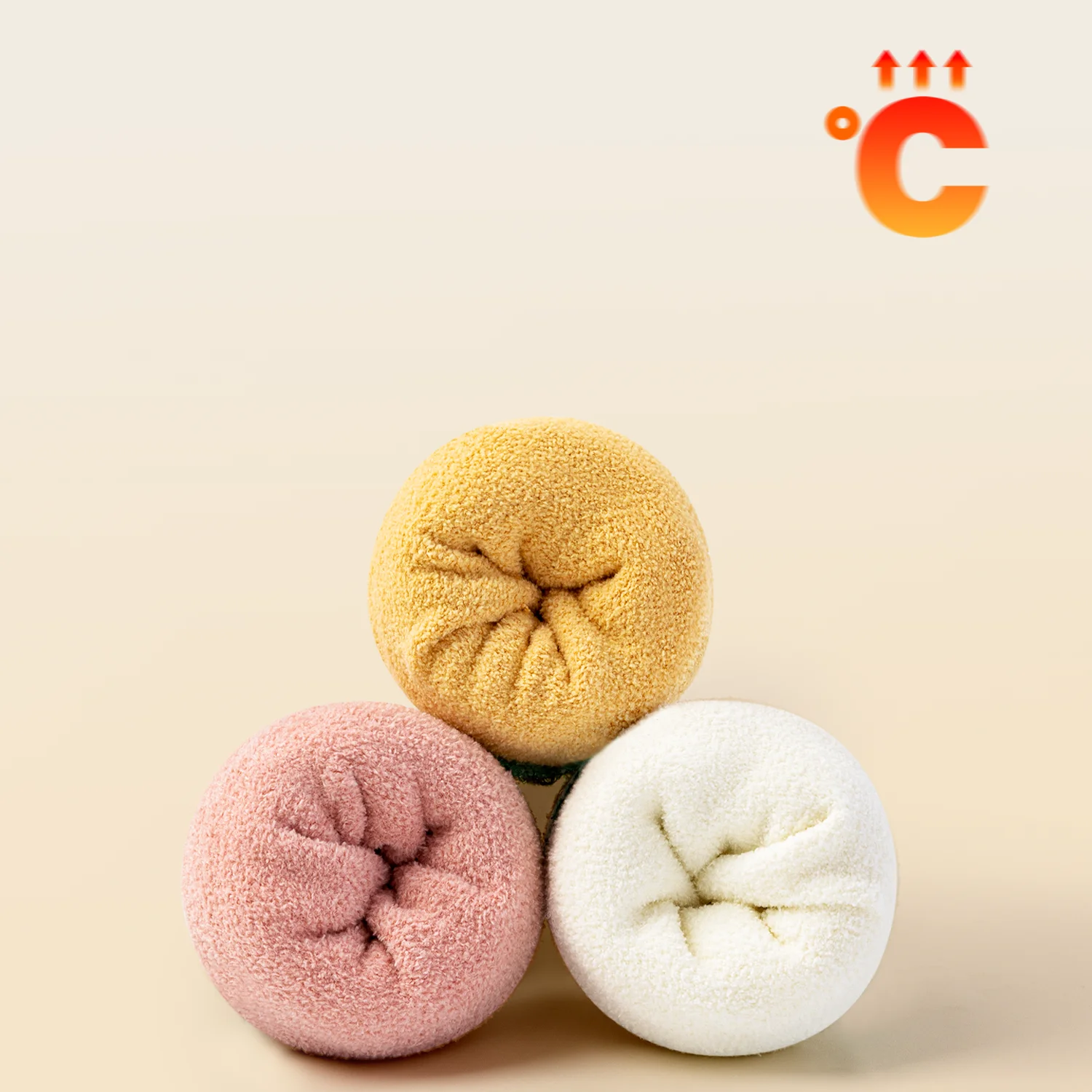 مجموعة من 3 أزواج من جوارب Beibi للفتيات من الصوف...