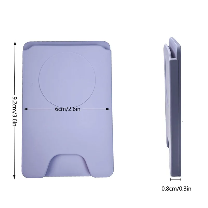 Magnetic iPhone Rubber Card Wallet Strong Suction Magnetic Wallet Phone Case For iPhone15/14/13/12Series Card Holder Phone Cover
