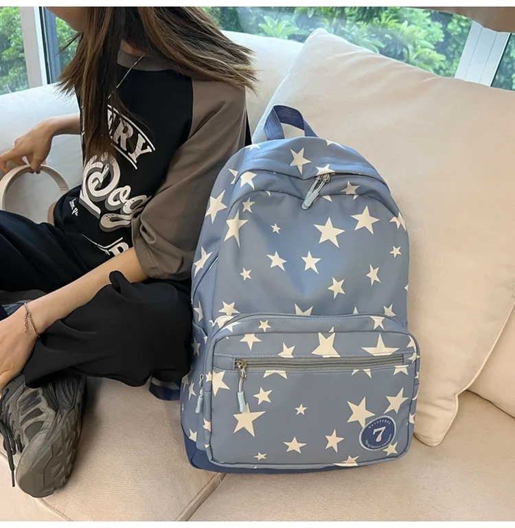 Kawaii Starry Large Capacity Harajuku College Backpack